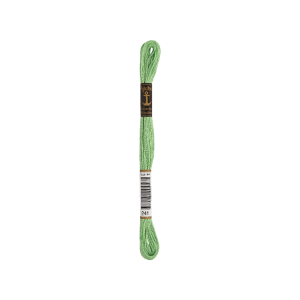 Anchor Sticktwist 8m, verde morbido, cotone, colore 241, 6 fili