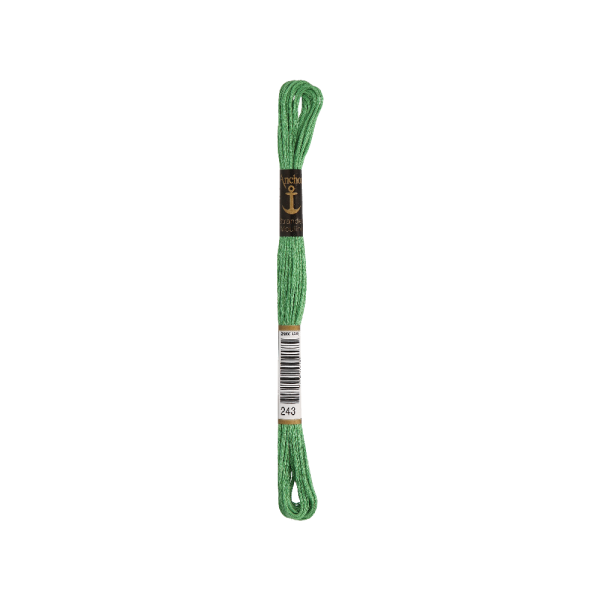 Anchor Sticktwist 8m, verde seto, algodón, color 243, 6-hilo