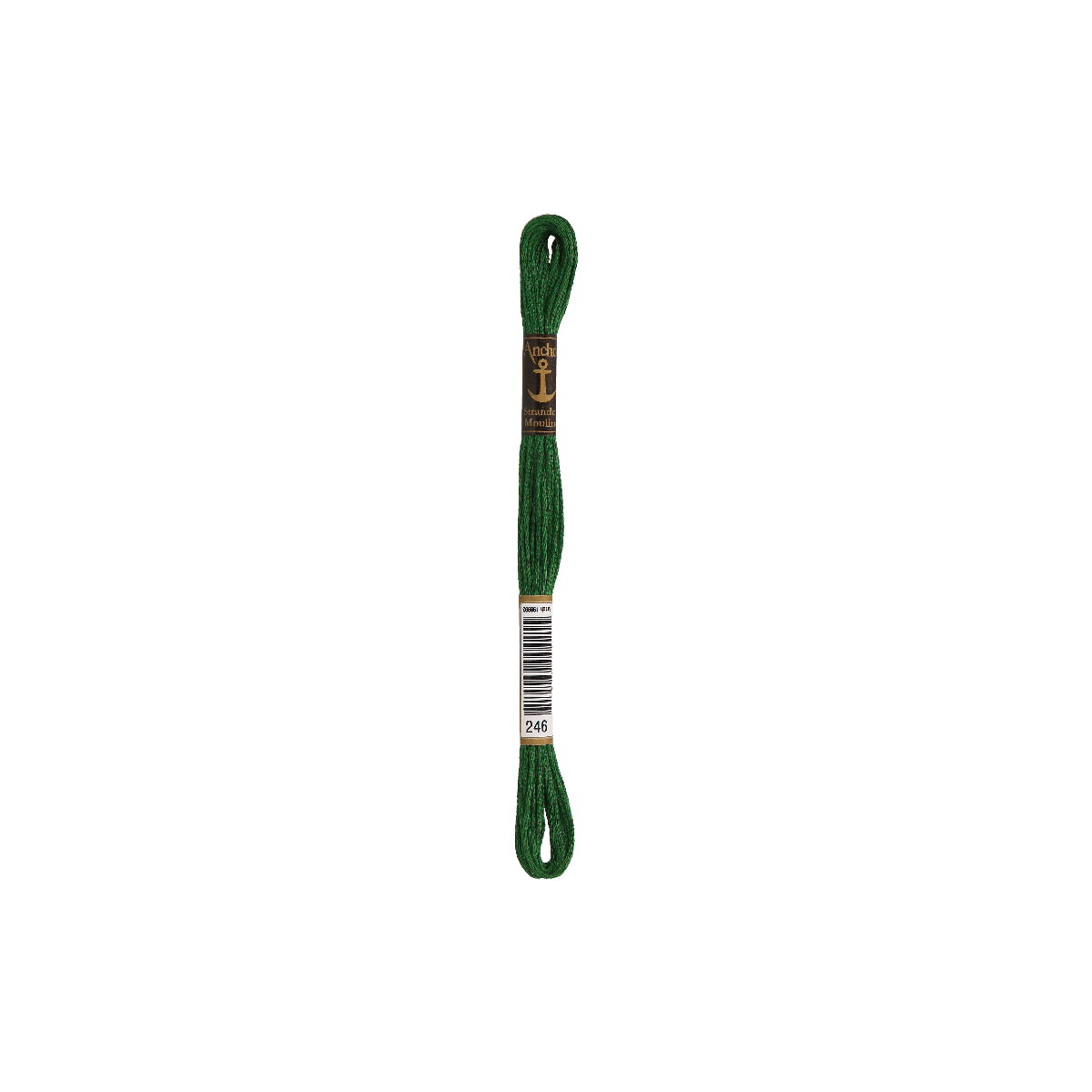 Anchor мулине 8m, бутылочный зелёный, Хлопок,  цвет 246,...