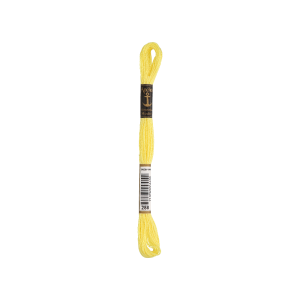 Anchor Torsade de broderie 8m, jaune citron, coton, couleur 288, 6 fils