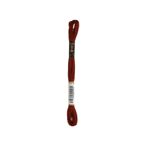 Anchor Sticktwist 8m, kastanienbraun, Baumwolle, Farbe 352, 6-fädig