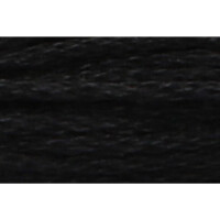 Anchor Sticktwist 8m, negro, algodón, color 403, 6-hilo