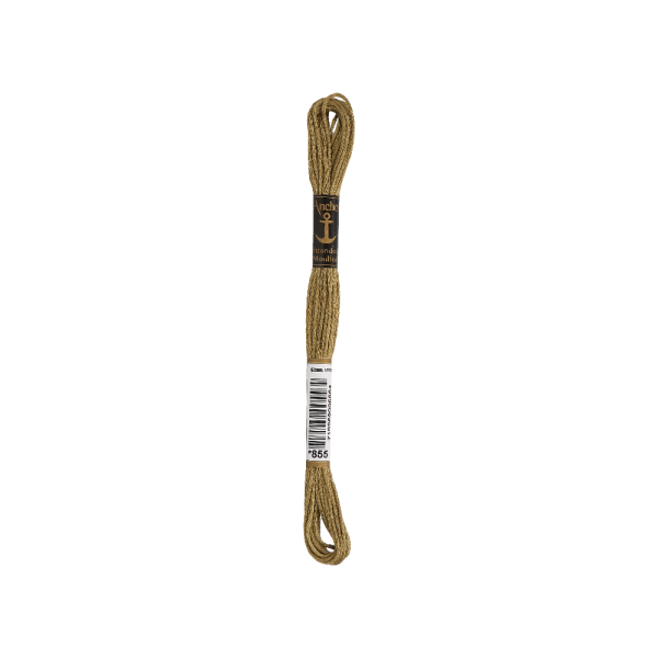 Anchor Sticktwist 8m, metall, Baumwolle, Farbe 855, 6-fädig