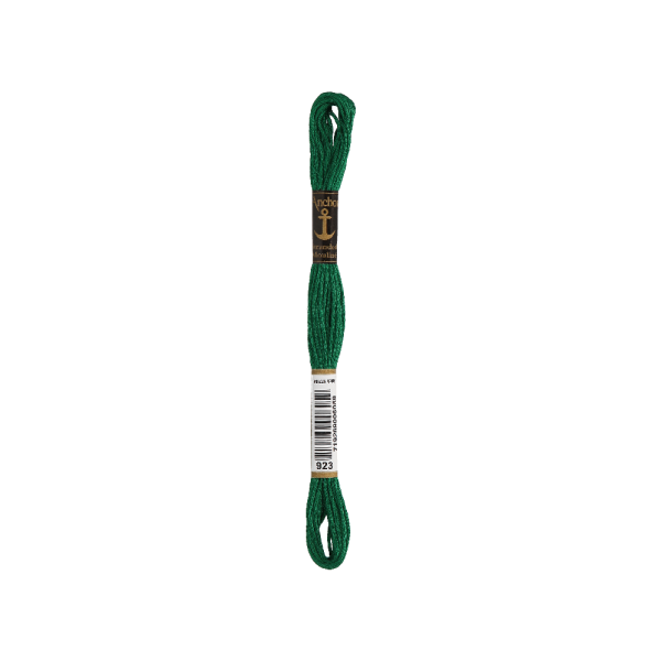 Anchor мулине 8m, дкл сине-зеленый, Хлопок,  цвет 923, 6-ниточный