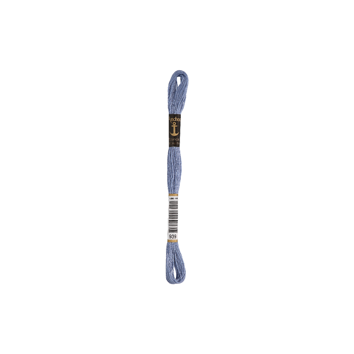 Anchor Sticktwist 8m, blu fumo, cotone, colore 939, 6 fili