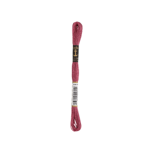 Anchor Sticktwist 8m, antiek roze, katoen, kleur 970, 6-draads