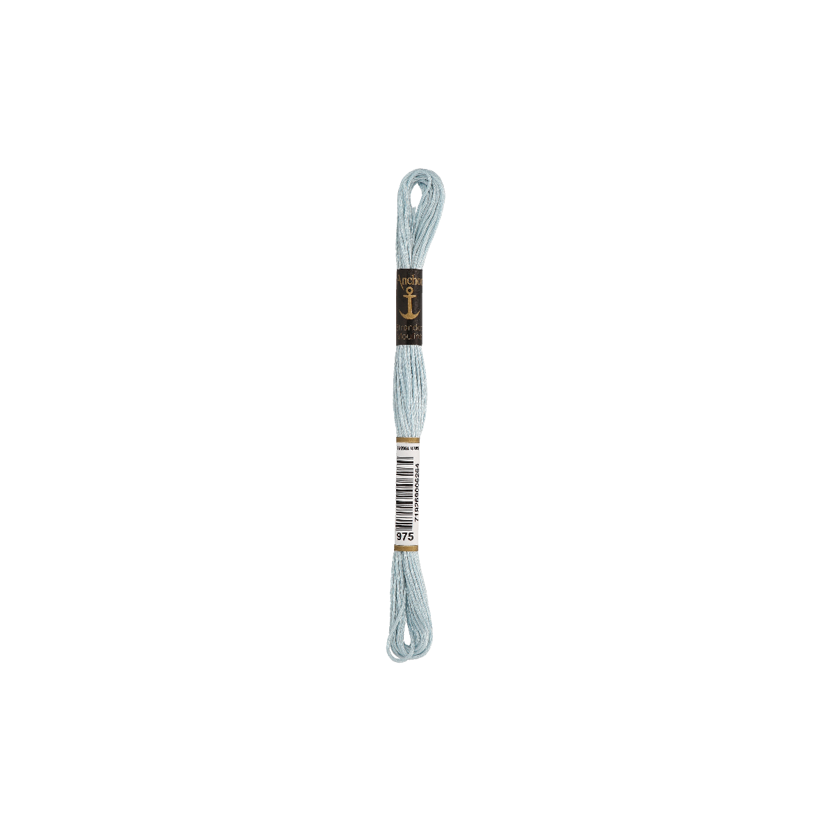 Anchor Sticktwist 8m, ijsblauw, katoen, kleur 975, 6-draads