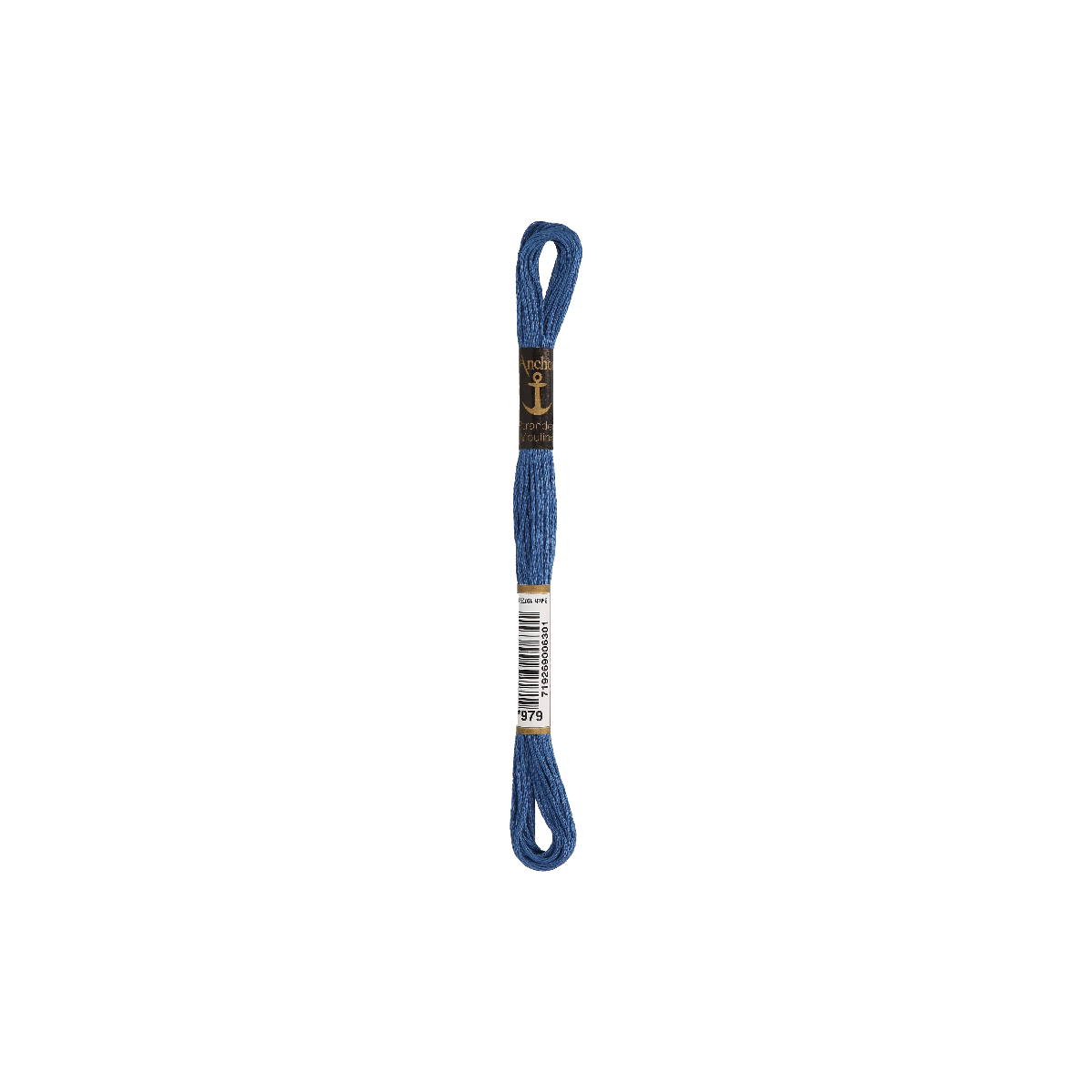 Anchor Sticktwist 8m, duifblauw, katoen, kleur 979, 6-draads