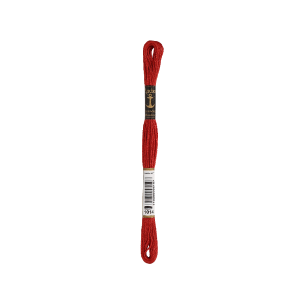 Anchor Torsade 8m, brun rougeâtre moyen, coton, couleur 1014, 6 fils
