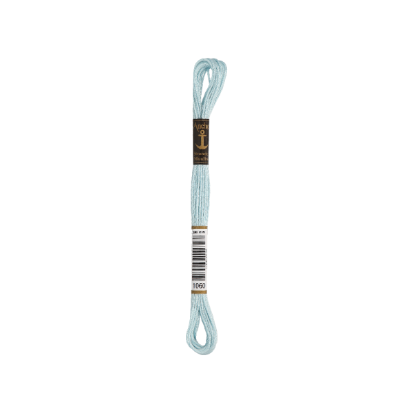 Anchor Sticktwist 8m, menta azul claro, algodón, color 1060, 6-hilo