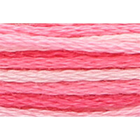 Anchor Bordado twist 8m, ombre rosa, algodón, color 1201, 6-hilo
