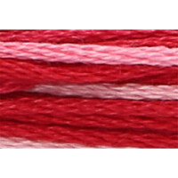 Anchor Borduurwerk twist 8m, rode ombre, katoen, kleur 1204, 6-draads