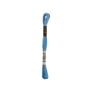 Anchor Sticktwist 8m, lichtblauwe ombre, katoen, kleur 1211, 6-draads
