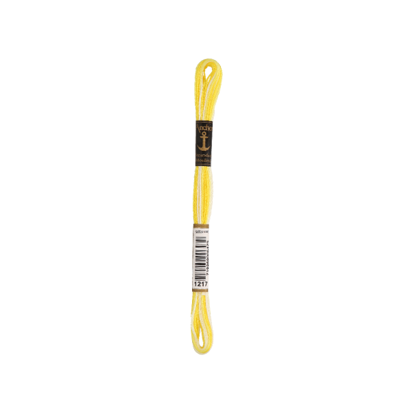 Anchor Sticktwist 8m, giallo ombrello, cotone, colore 1217, 6 fili