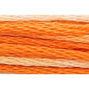 Anchor мулине 8m, оранжевый омбре, Хлопок,  цвет 1220, 6-ниточный
