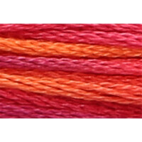 Anchor Torsade Multi 8m, rouge feu, coton, couleur 1316, 6 fils