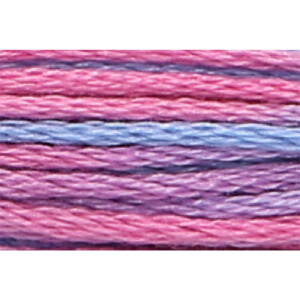 Anchor Torsade Multi 8m, violet, iris, coton, couleur 1325, 6 fils