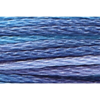 Anchor Torsadé Multi 8m, bleu foncé, mer dorage, coton, couleur 1349, 6 fils