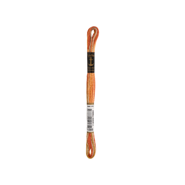 Anchor Sticktwist Multi 8m, marrone arrugginito, cotone, colore 1385, 6 fili