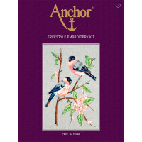 Anchor stamped Satin Stitch kit "Bullfinches", DIY