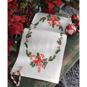 Anchor stamped Satin Stitch kit Table runner...