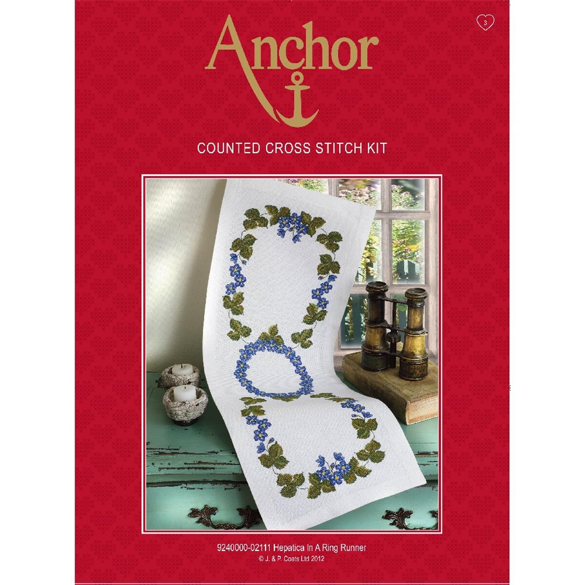 Anchor counted Cross Stitch kit Table runner...