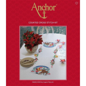 Anchor counted Cross Stitch kit Tablecloth "Deer...