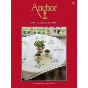 Anchor counted Cross Stitch kit Tablecloth &quot;Blue...