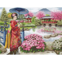 Anchor Colección Maia juego de punto de cruz "El Jardín Japonés", patrón de conteo