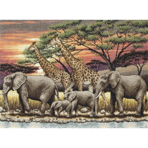 Anchor Maia Collection набор для вышивания крестиком "African Sunset", счетная схема