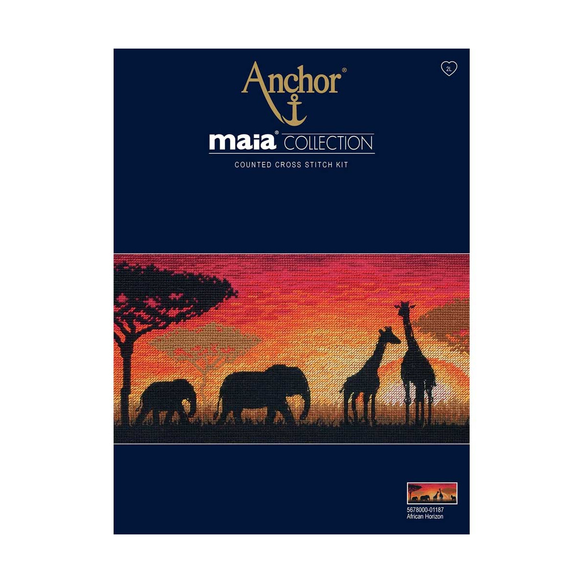 Anchor Maia Collection Kreuzstich-Set "Afrikanischer...