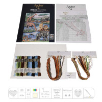 Anchor Maia Collection набор для вышивания крестиком "African Wildlife", счетная схема