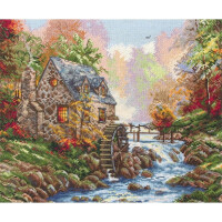 Anchor Maia Collection counted Cross Stitch kit "Cobblestone mill", DIY