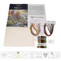 Anchor Maia Collection набор для вышивания крестиком "Mountain Retreat", счетная схема