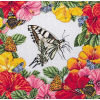 Anchor Maia Collection Набор для вышивания крестом "Весенние бабочки", счетная схема