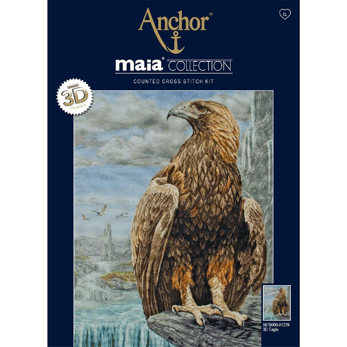 Anchor Maia Collection counted Cross Stitch kit "3D...