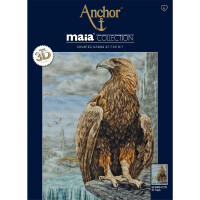 Anchor Collection Maia, set de point de croix "aigle 3d", modèle de point de comptage