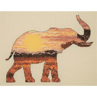 Anchor Maia Collection counted Cross Stitch kit "Elephant Silhouette", DIY