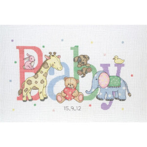 Anchor counted Cross Stitch kit "Baby Animals", DIY