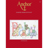 Набор для вышивания крестом Anchor "Детеныши животных", счетная схема