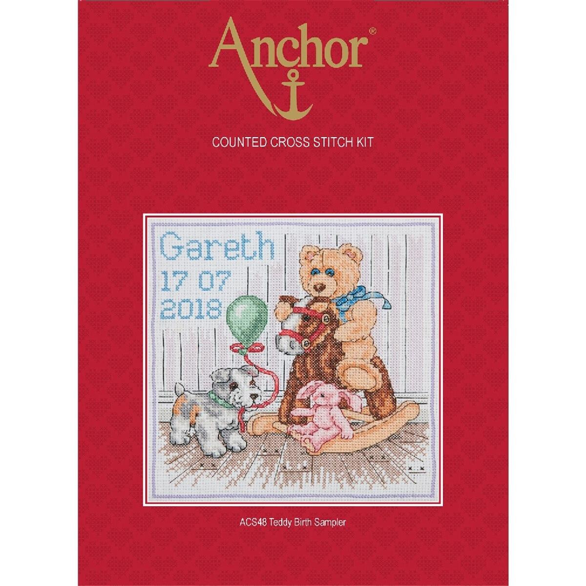 Anchor counted Cross Stitch kit "Teddy Birth...