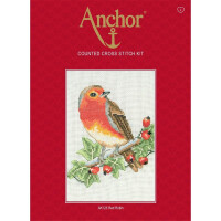 Anchor counted Cross Stitch kit "Red Robin", DIY