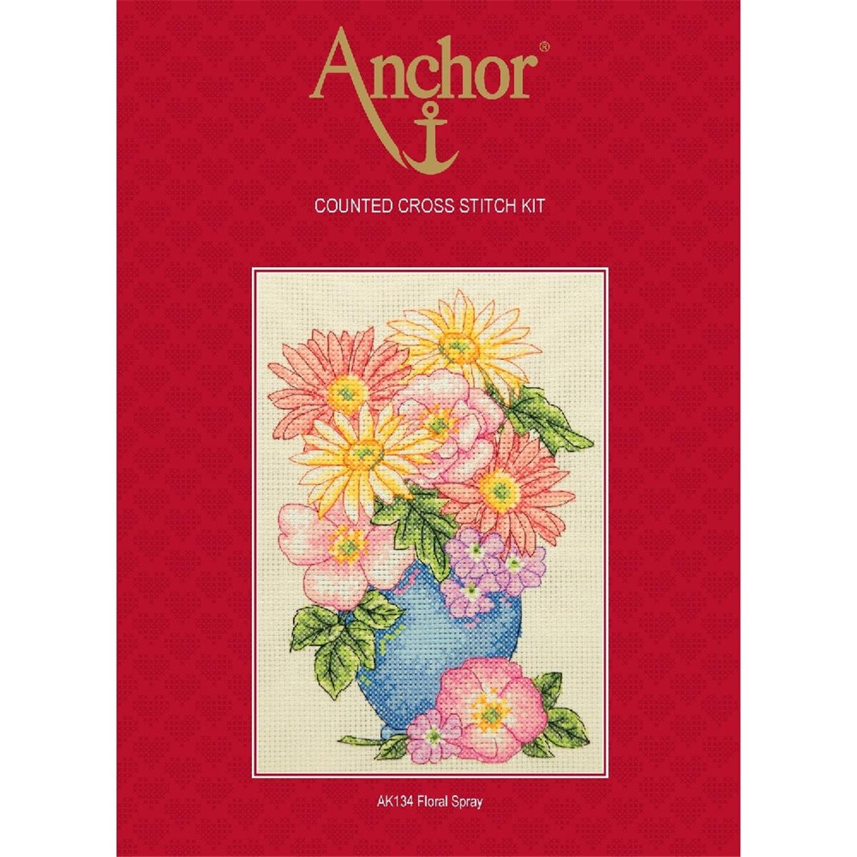 Anchor counted Cross Stitch kit "Floral Spray",...