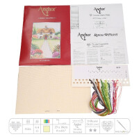 Anchor counted Cross Stitch kit "Cottage Garden", DIY