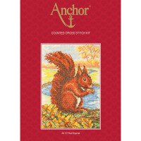 Anchor Set de point de croix "Écureuil rouge", modèle de comptage