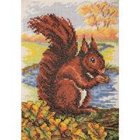 Anchor counted Cross Stitch kit "Red Squirrel", DIY