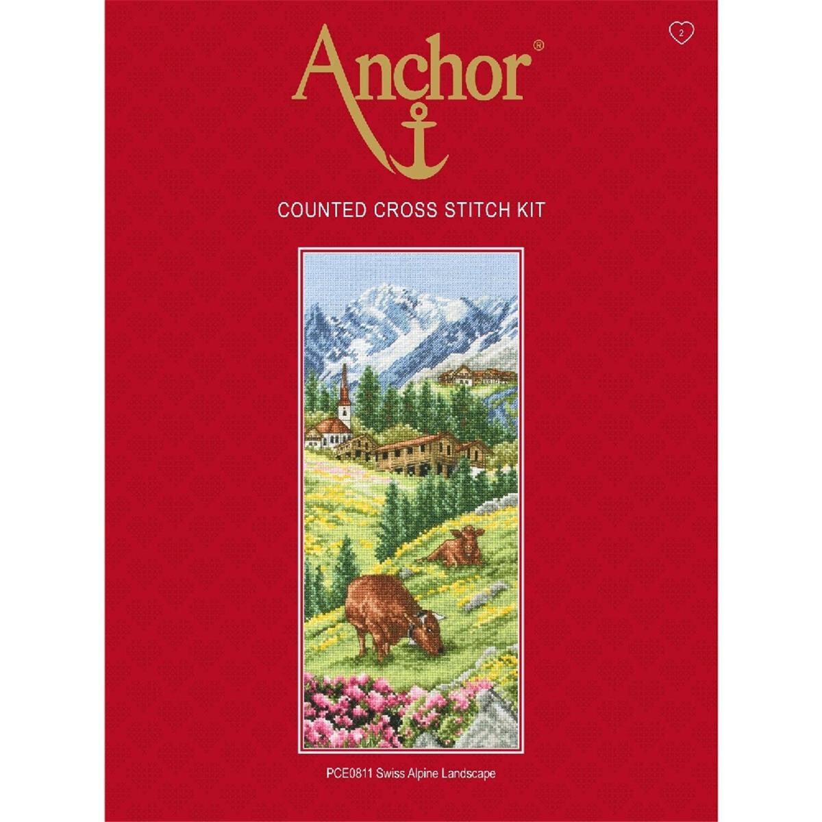 Anchor Kruissteekset "Zwitsers Alpenlandschap",...