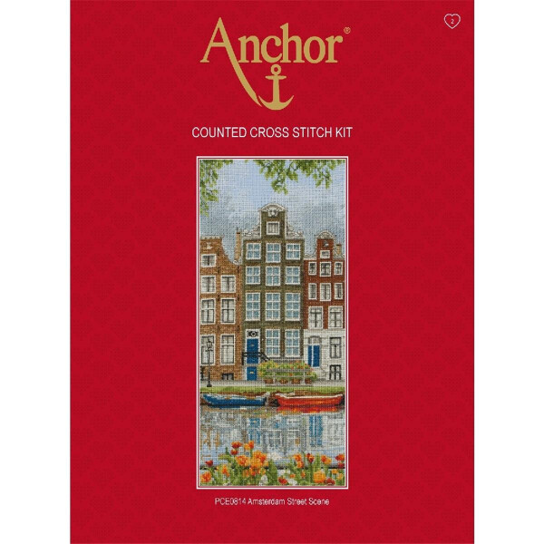 Anchor counted Cross Stitch kit "Amsterdam Scene", DIY