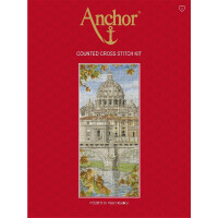 Набор для вышивания крестом Anchor "Базилика Святого Петра", счетная схема