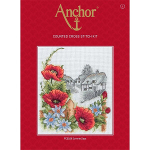 Anchor counted Cross Stitch kit "Summer Days (Poppies)", DIY